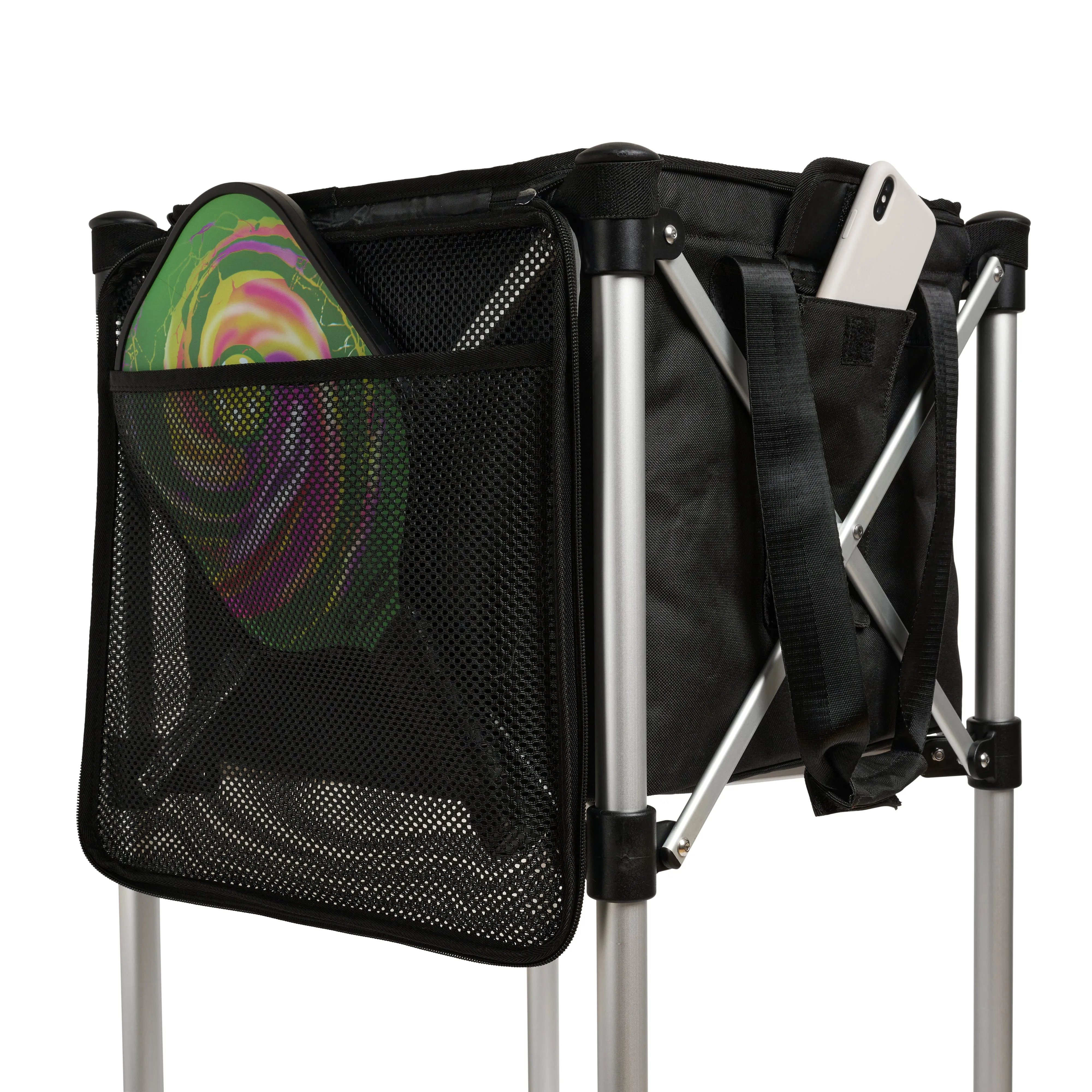Ball Tote - Green Replacement Bag for Tennis and Pickleball Pro Teaching Cart