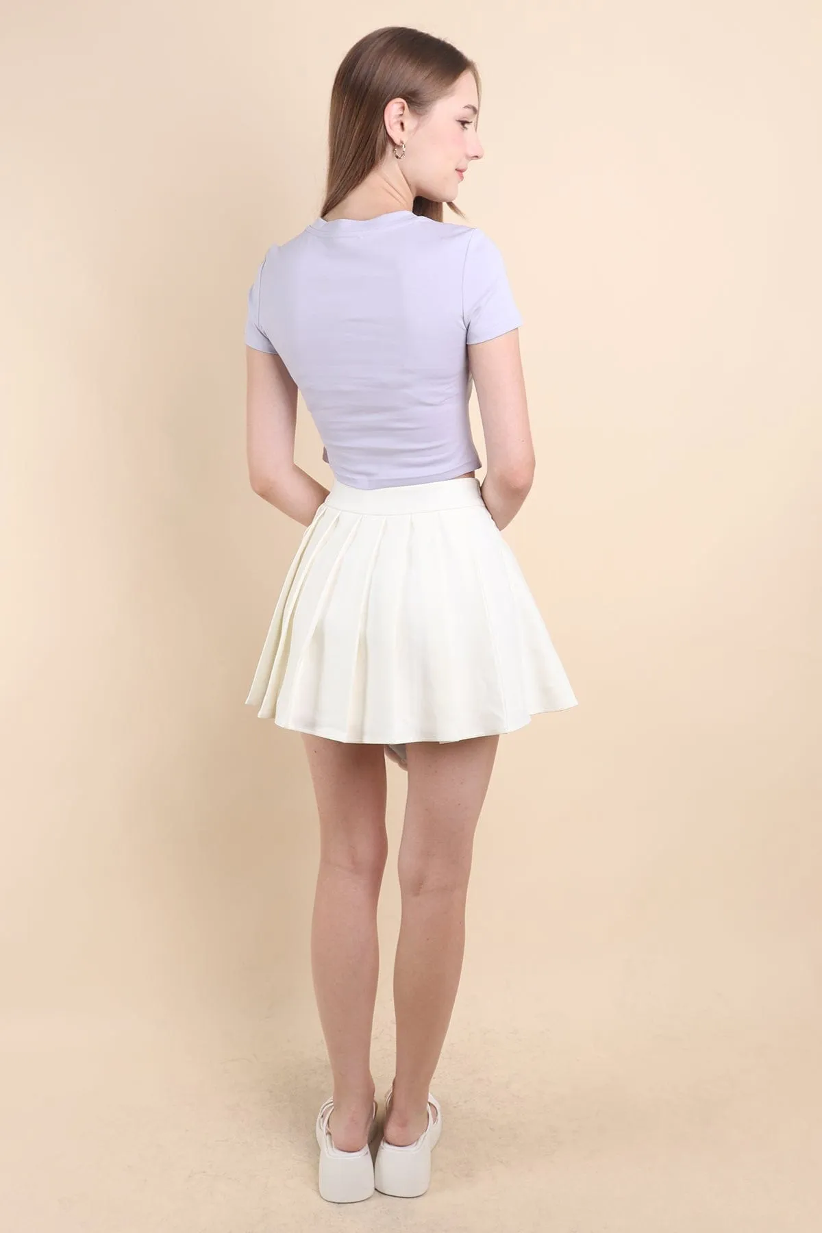 BALLERINA BOW TEE IN LILAC