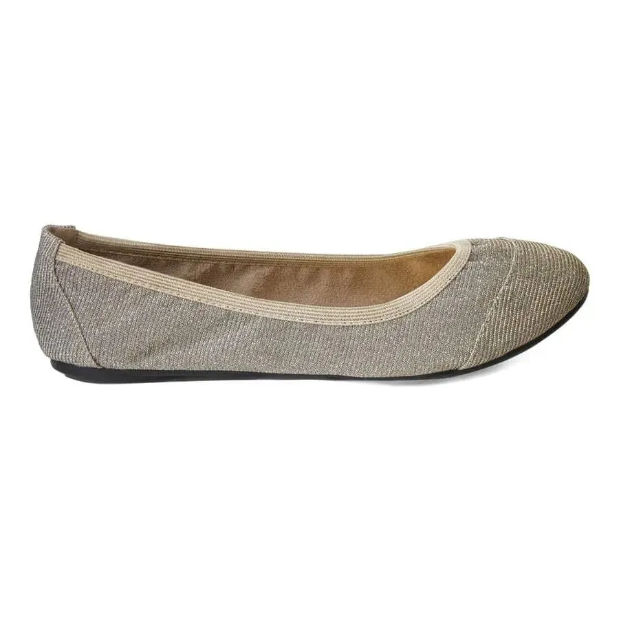 Barbican - Desert Gold Fold Up Ballet Flats (EU37 only)