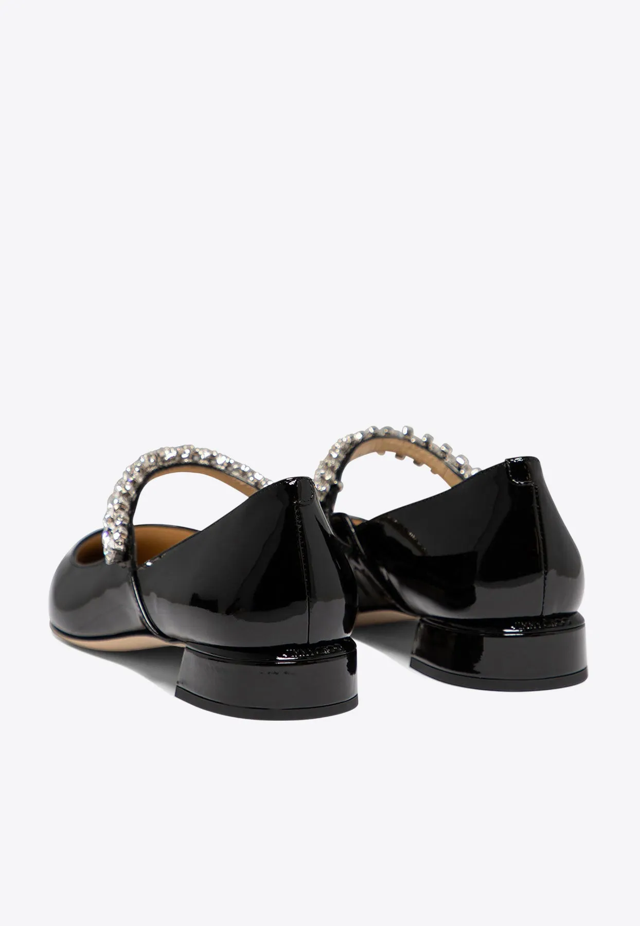 Bing Crystal-Strap Ballerina Flats