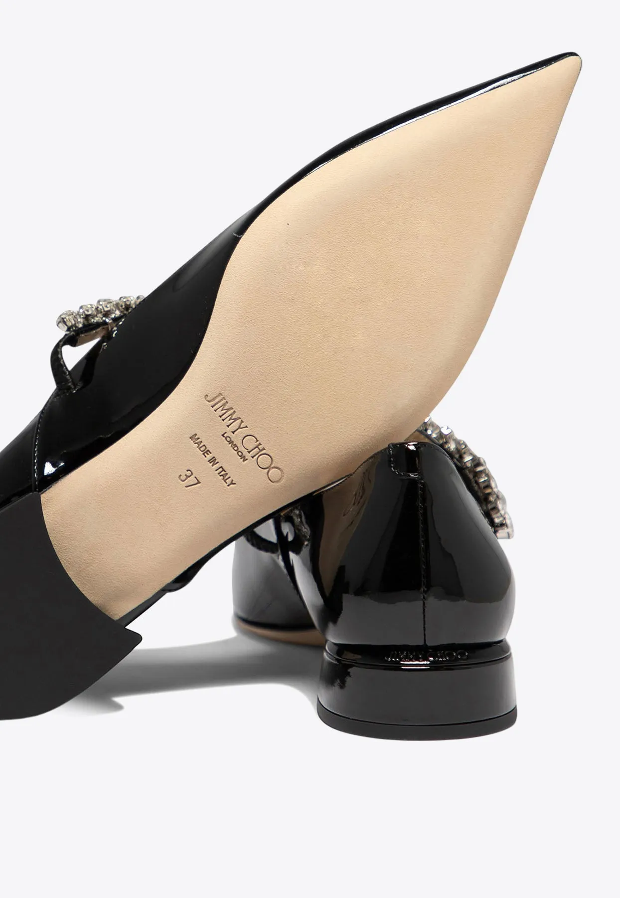 Bing Crystal-Strap Ballerina Flats