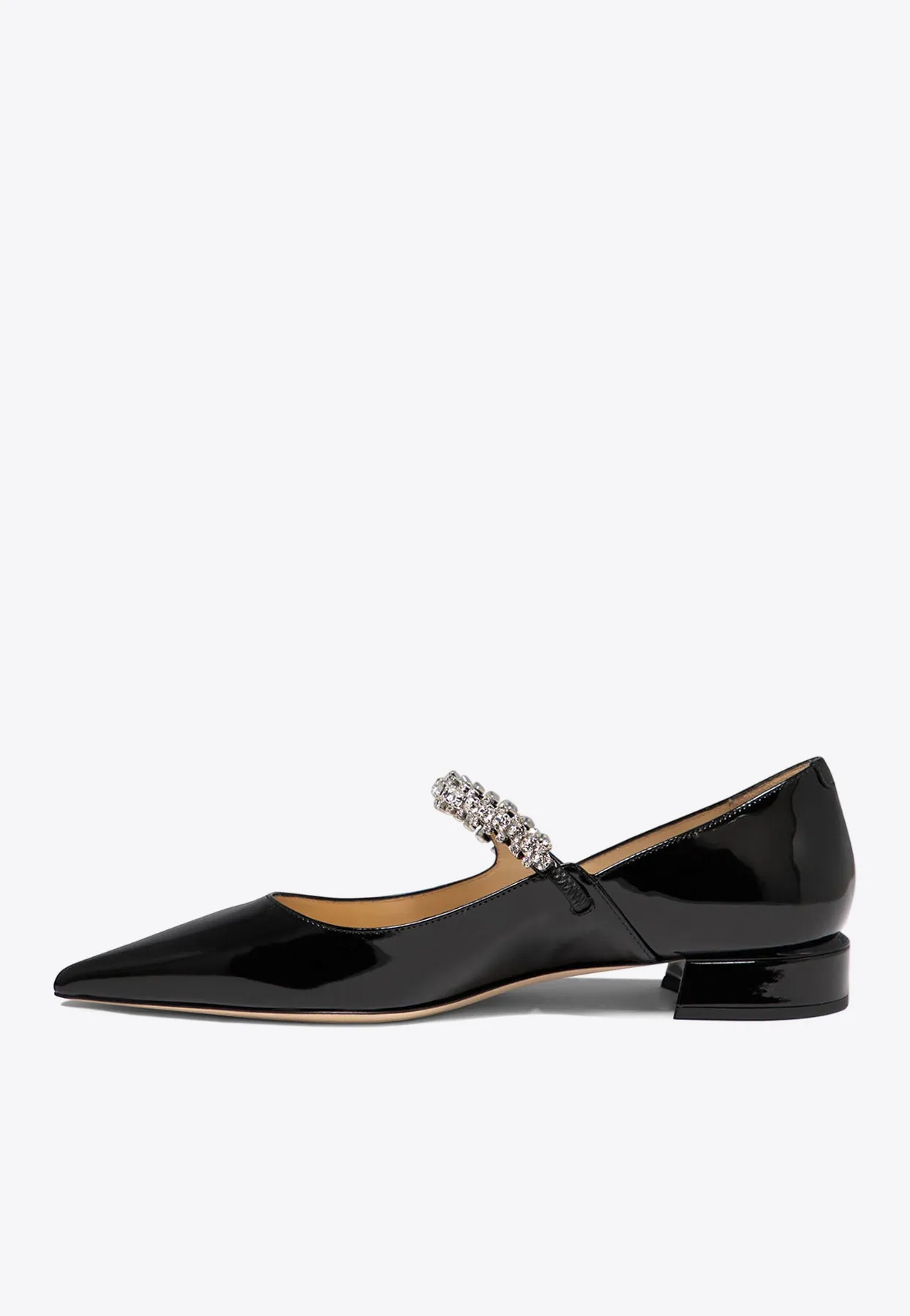 Bing Crystal-Strap Ballerina Flats