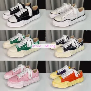 canvas patchwork casual shoes lace up flats fashion women 35-40 men39-45 2023 new
