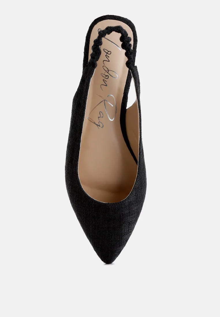 Canvas Slingback Flats By Ruw