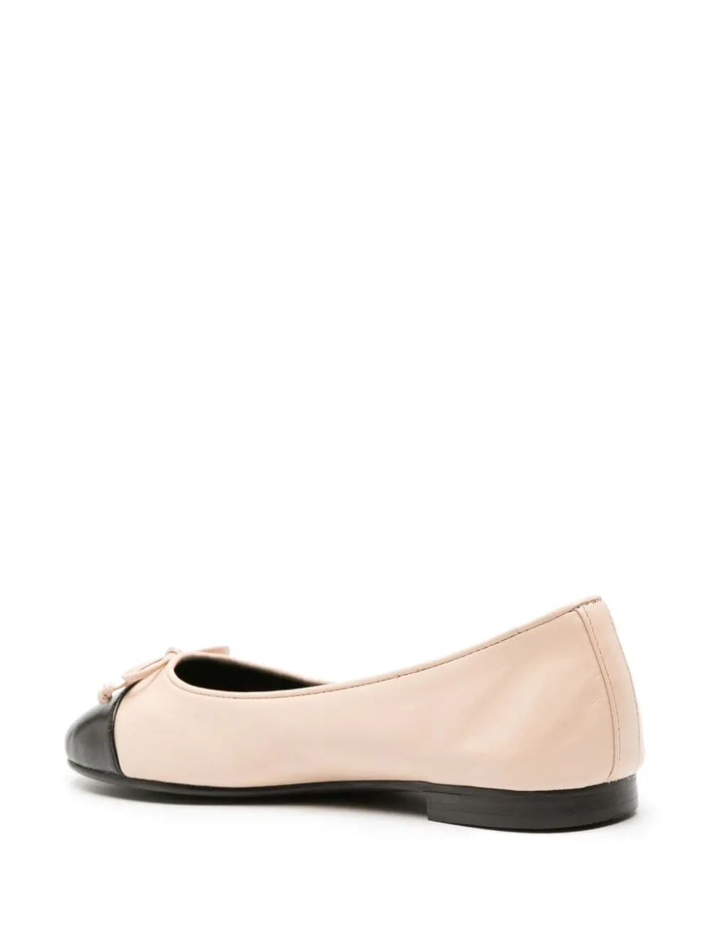 Cap-toe leather ballets
