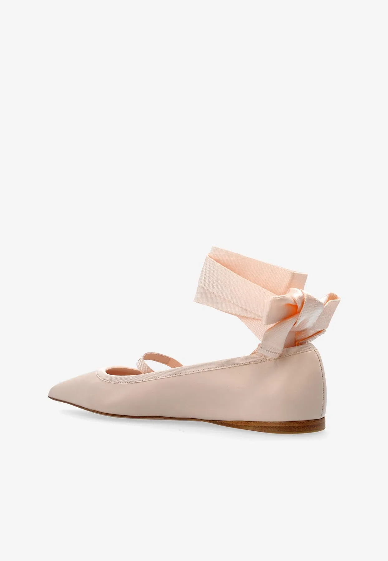 Carice Wraparound Ribbon Ballet Flats