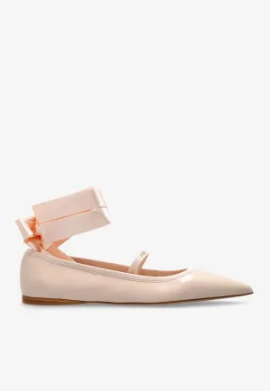 Carice Wraparound Ribbon Ballet Flats
