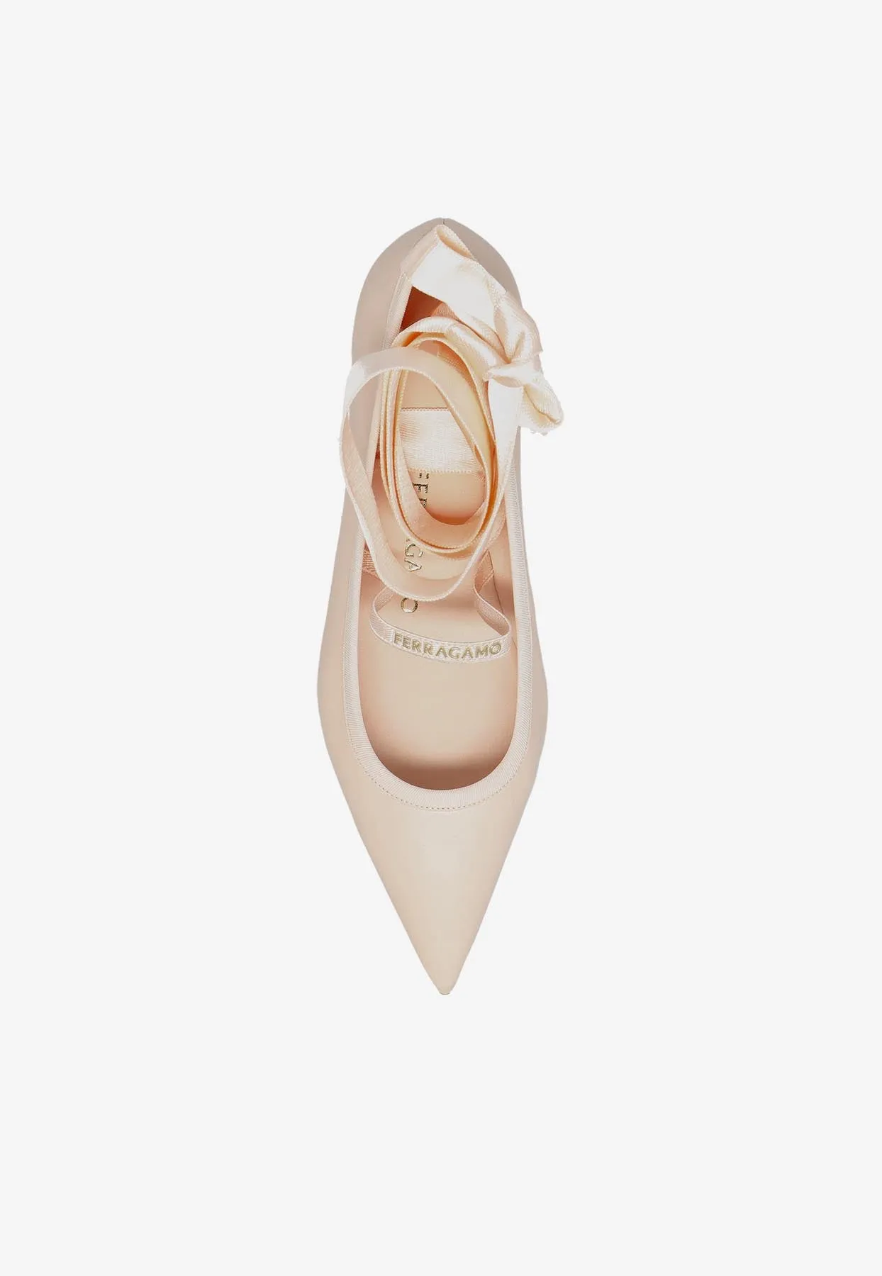 Carice Wraparound Ribbon Ballet Flats