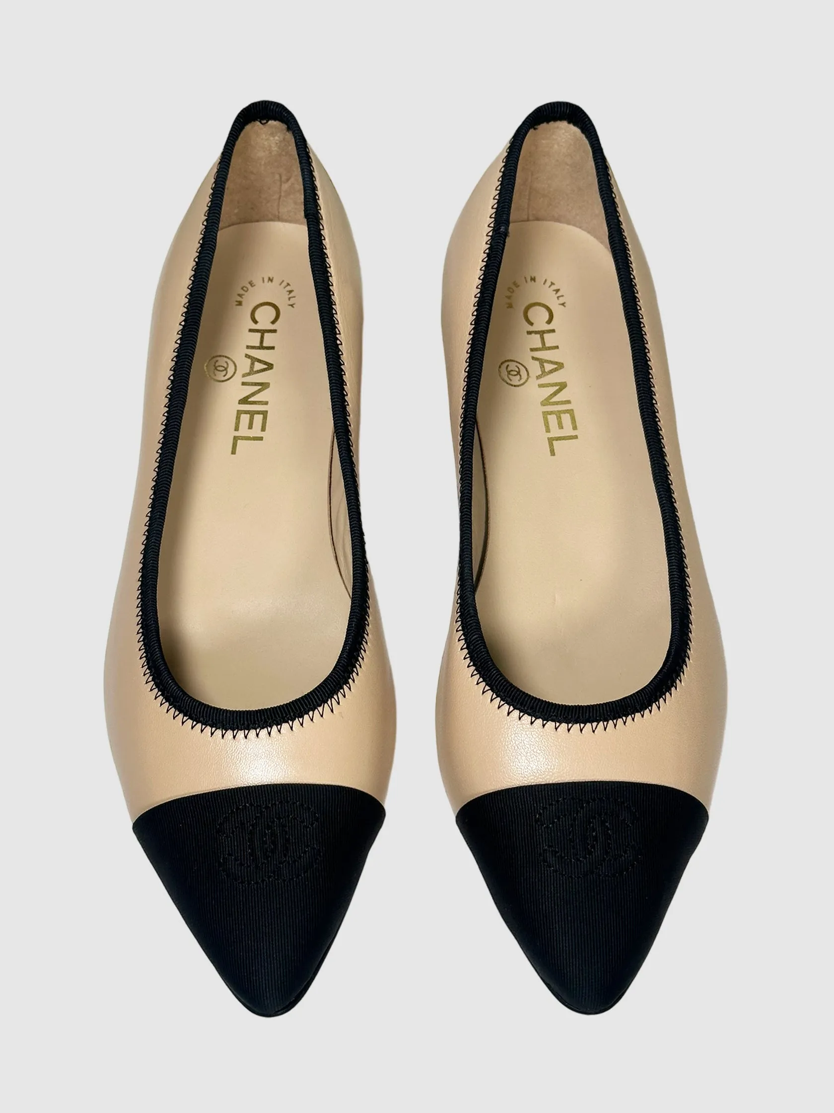 CC Colourblock Ballerina Flats - Size 38