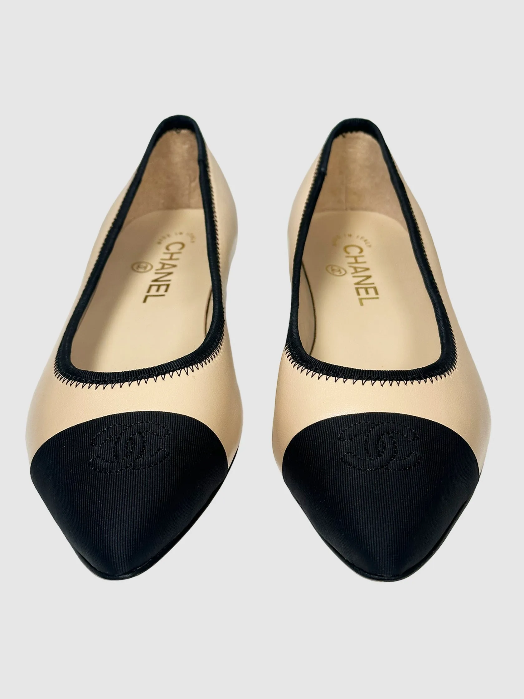 CC Colourblock Ballerina Flats - Size 38