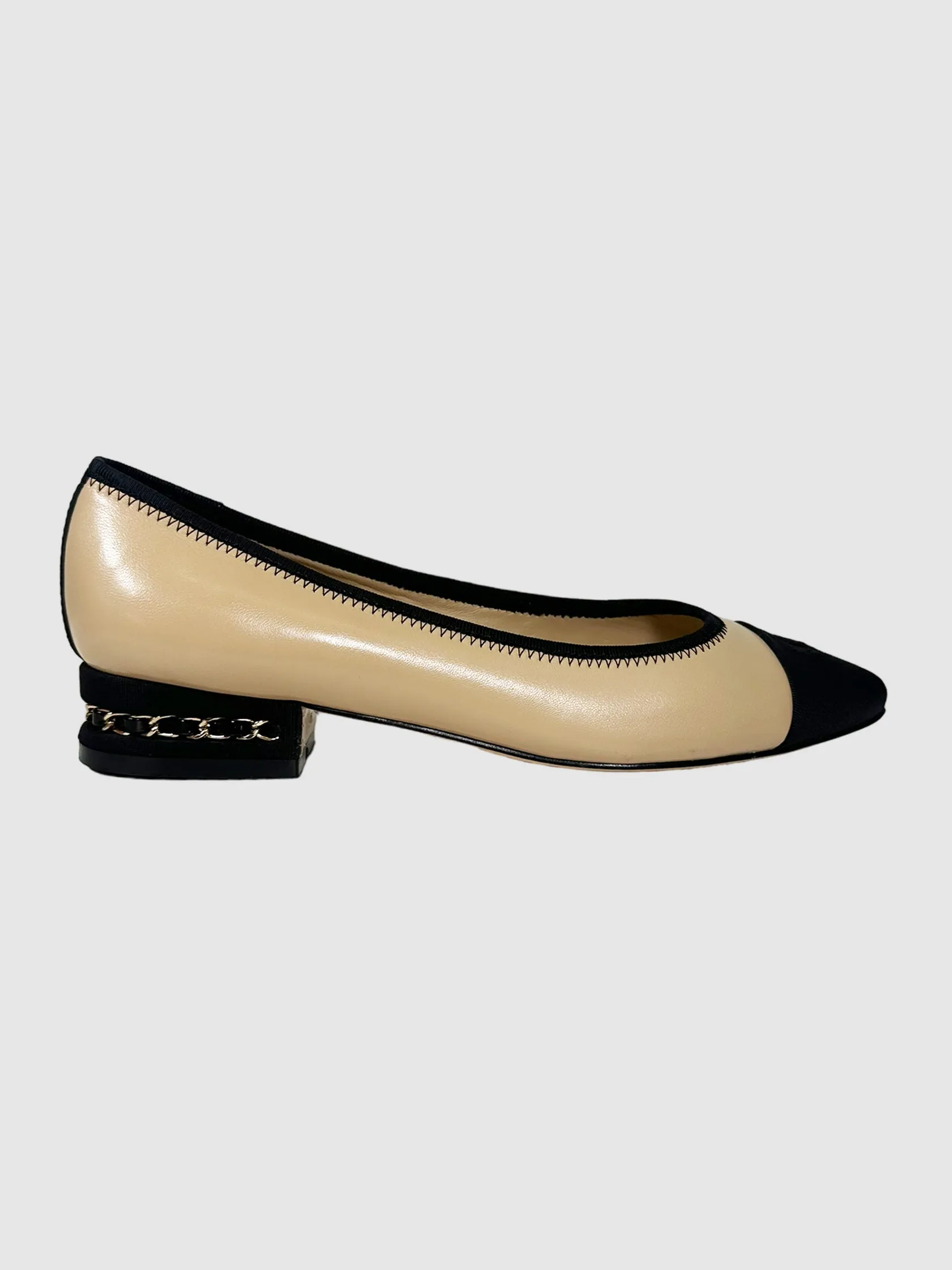 CC Colourblock Ballerina Flats - Size 38