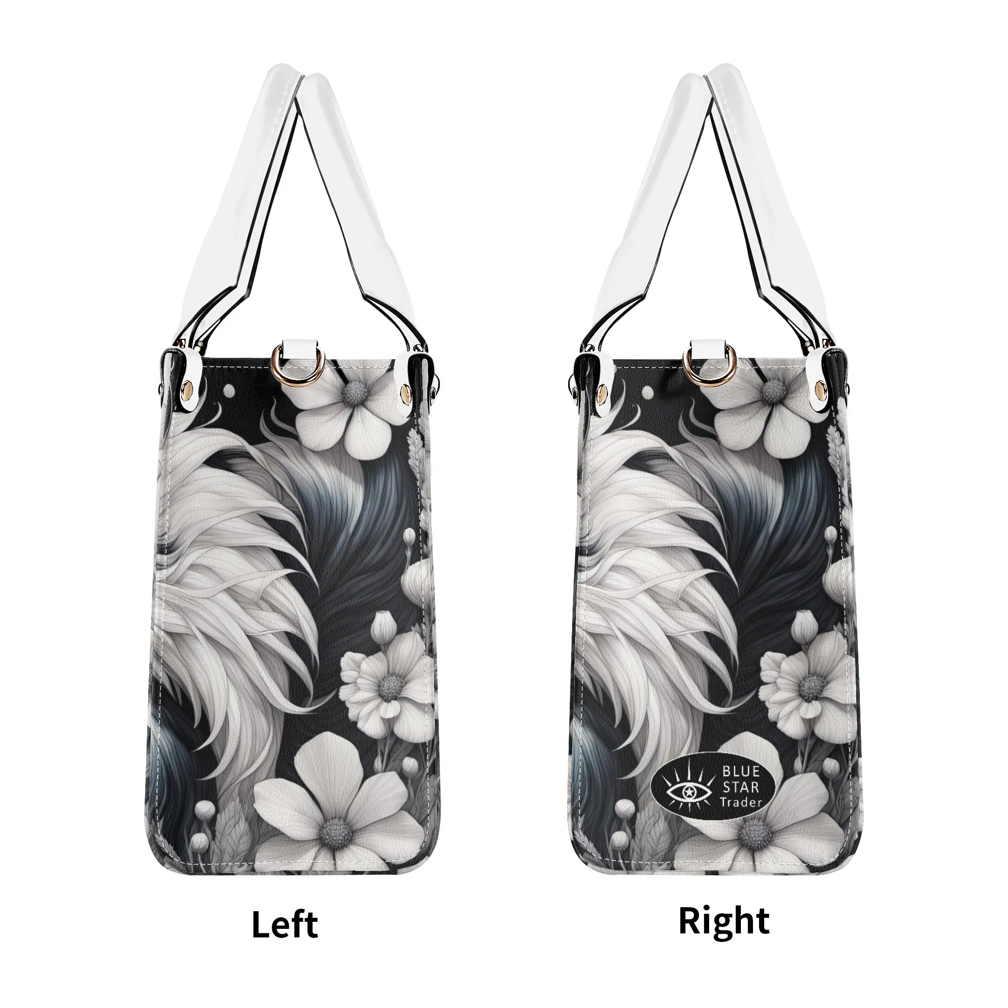 Cute Skunk  Purse Luxury Womens Vegan Leather Handbag