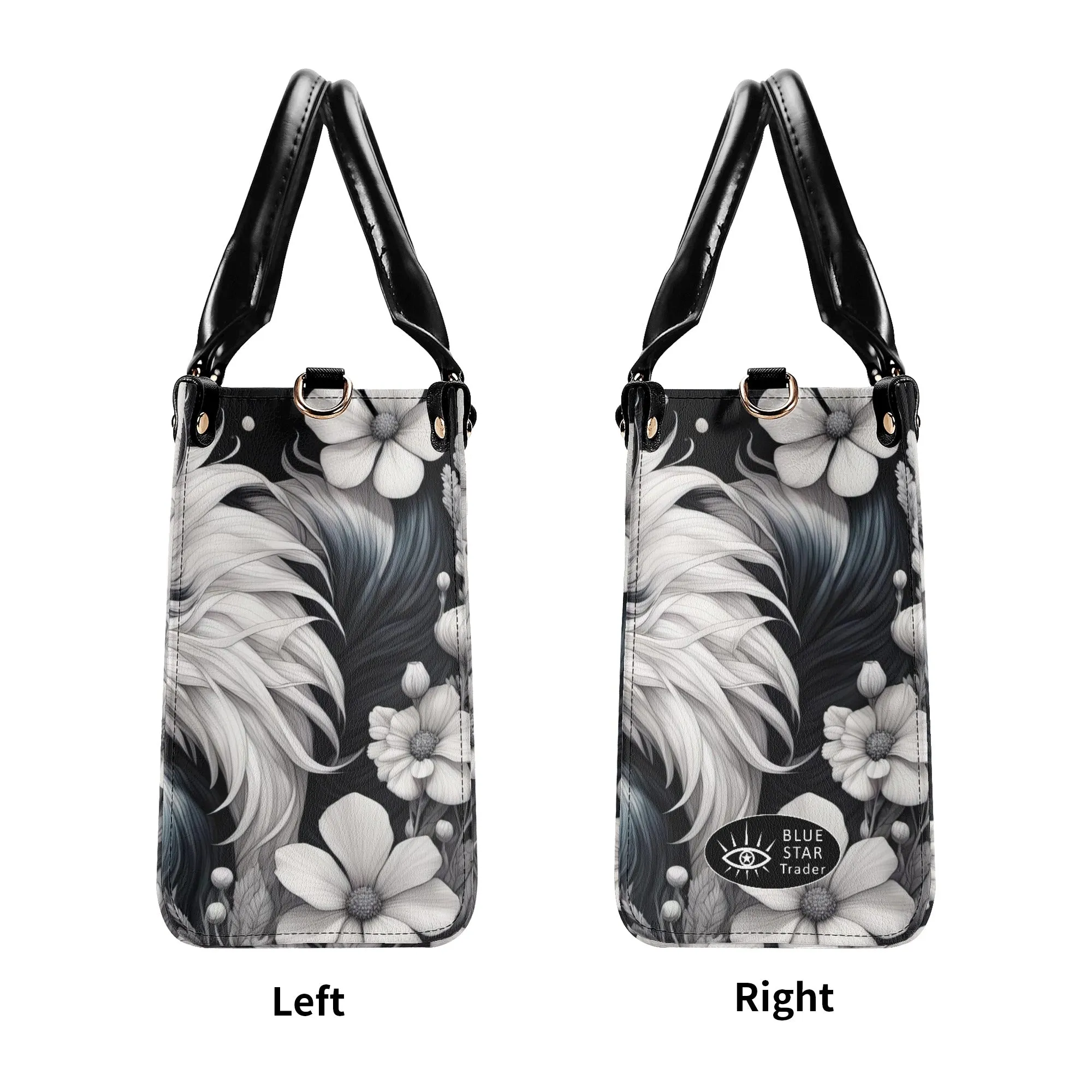 Cute Skunk  Purse Luxury Womens Vegan Leather Handbag