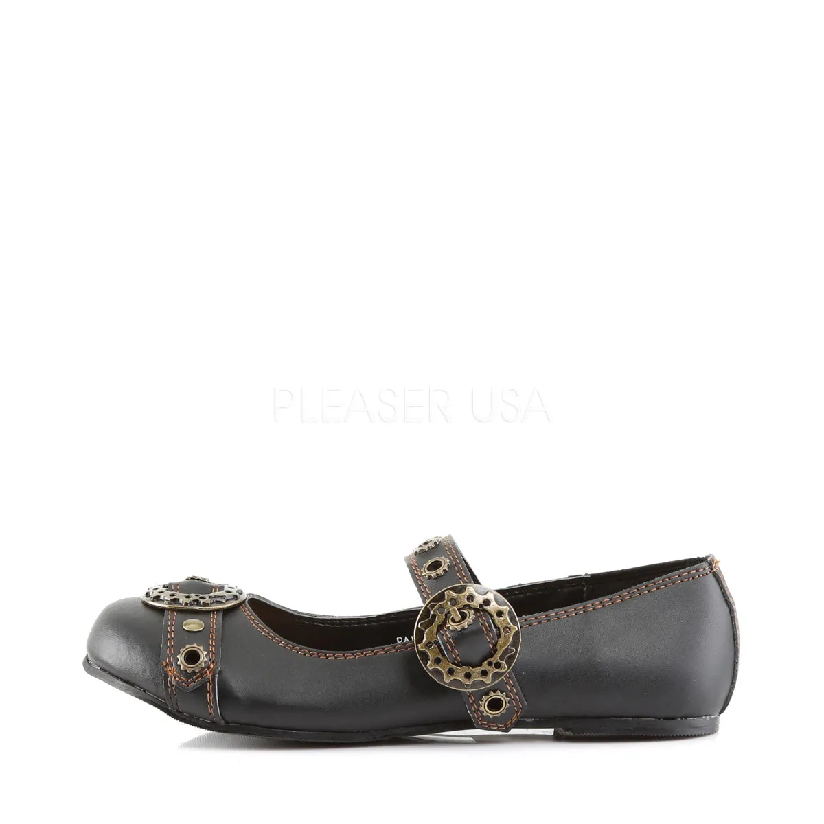 DAISY-09  Black Vegan Leather