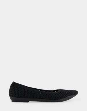 Danielle Black Textured Knit Fabric