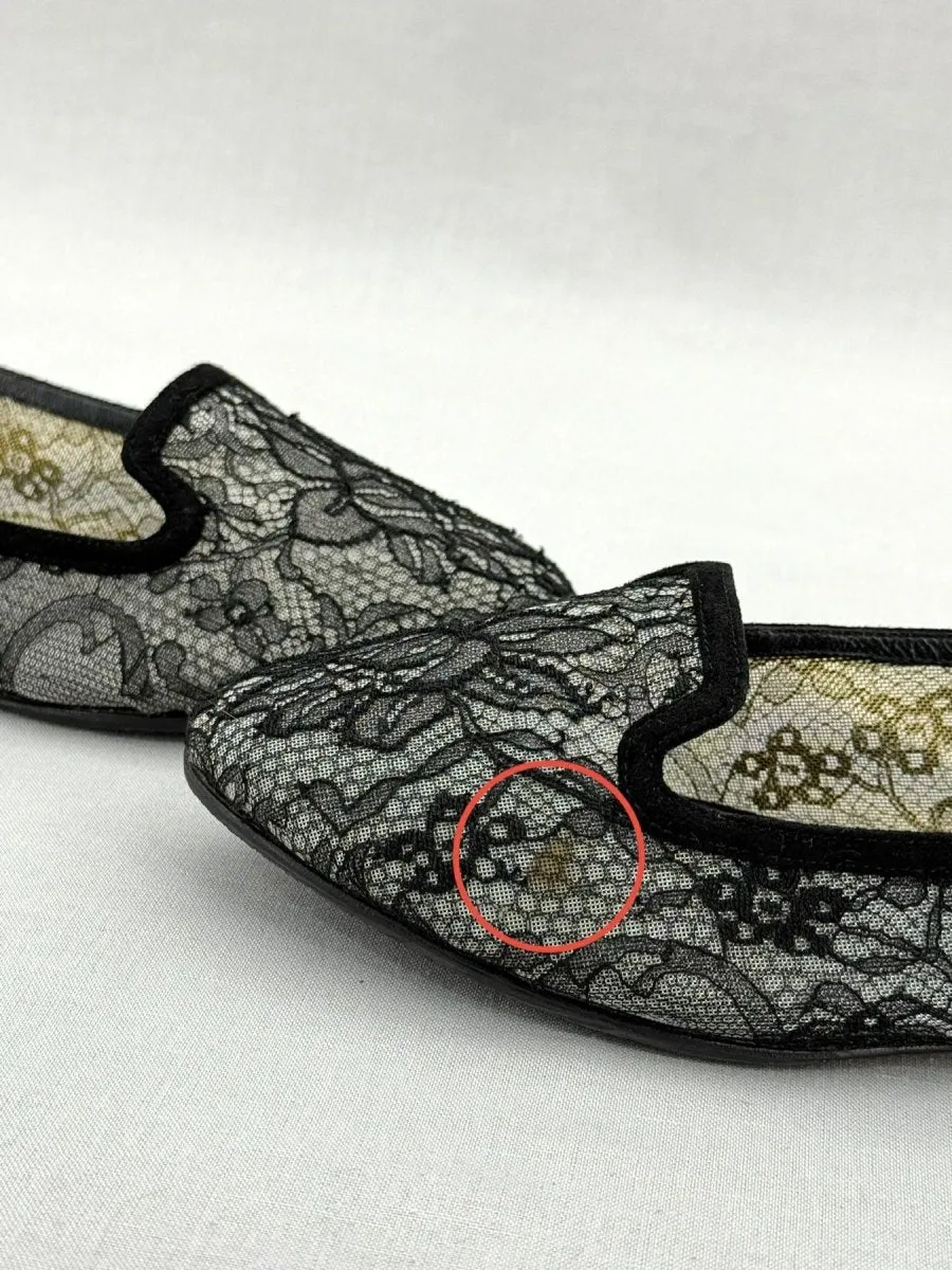DOLCE & GABBANA Black Ballet Flats 38.5