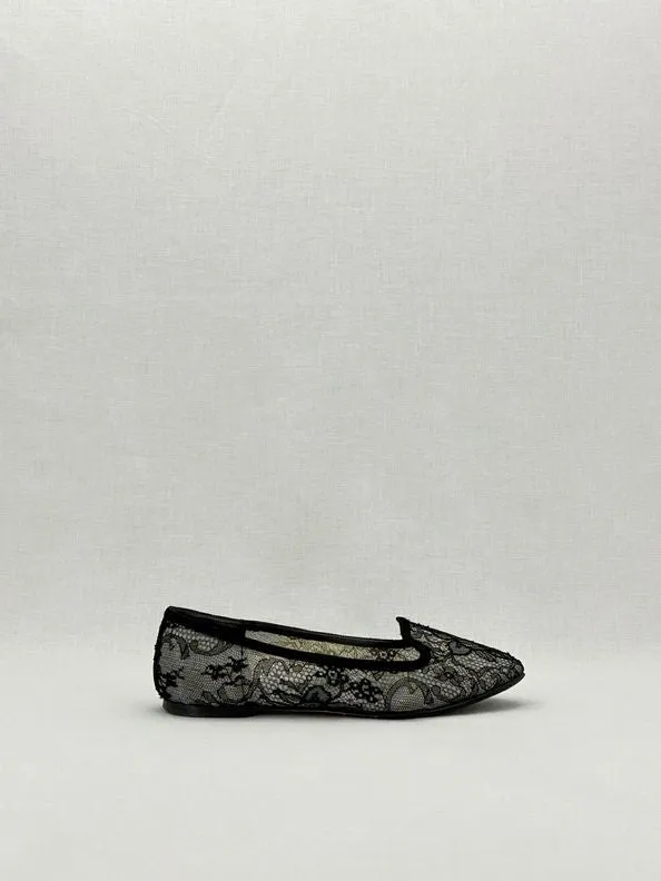 DOLCE & GABBANA Black Ballet Flats 38.5