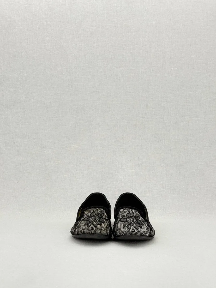 DOLCE & GABBANA Black Ballet Flats 38.5