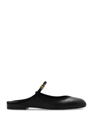 Dolce & Gabbana Slides with strap in BLACK - 37.5