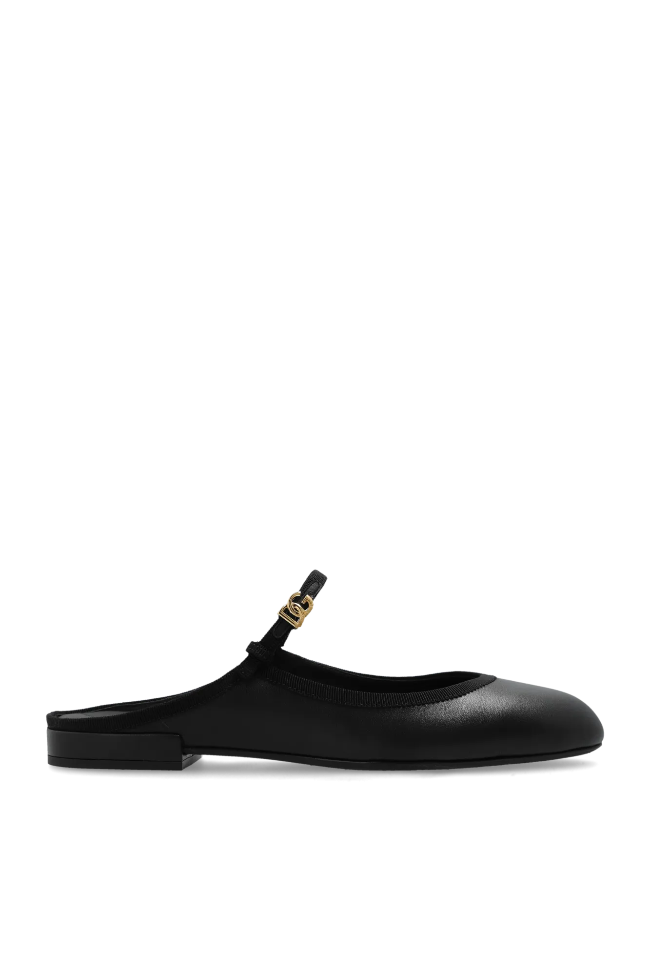 Dolce & Gabbana Slides with strap in BLACK - 37.5