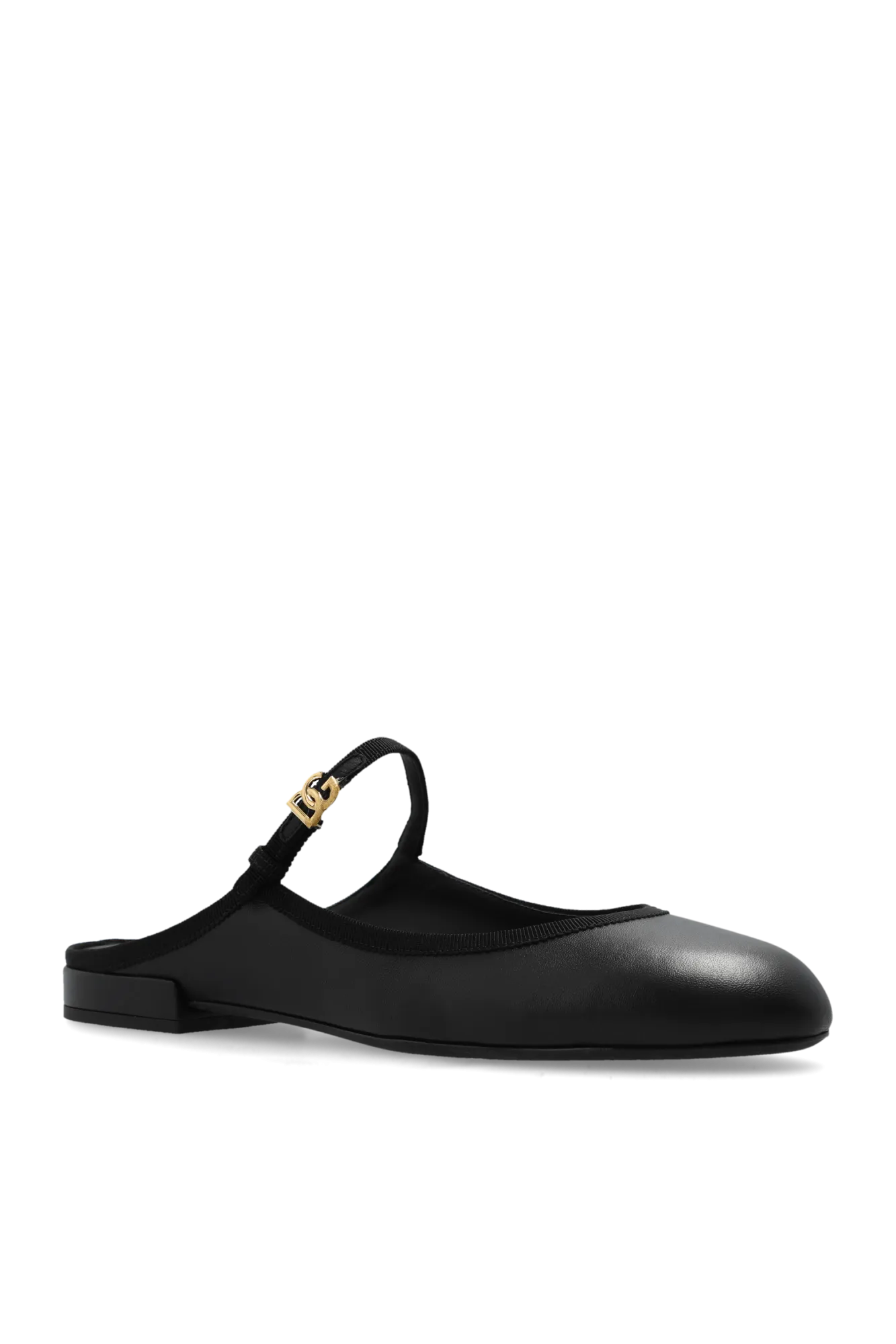 Dolce & Gabbana Slides with strap in BLACK - 37.5
