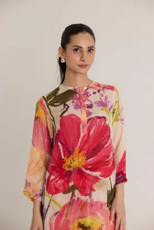 Dolly White Long Kurta Set