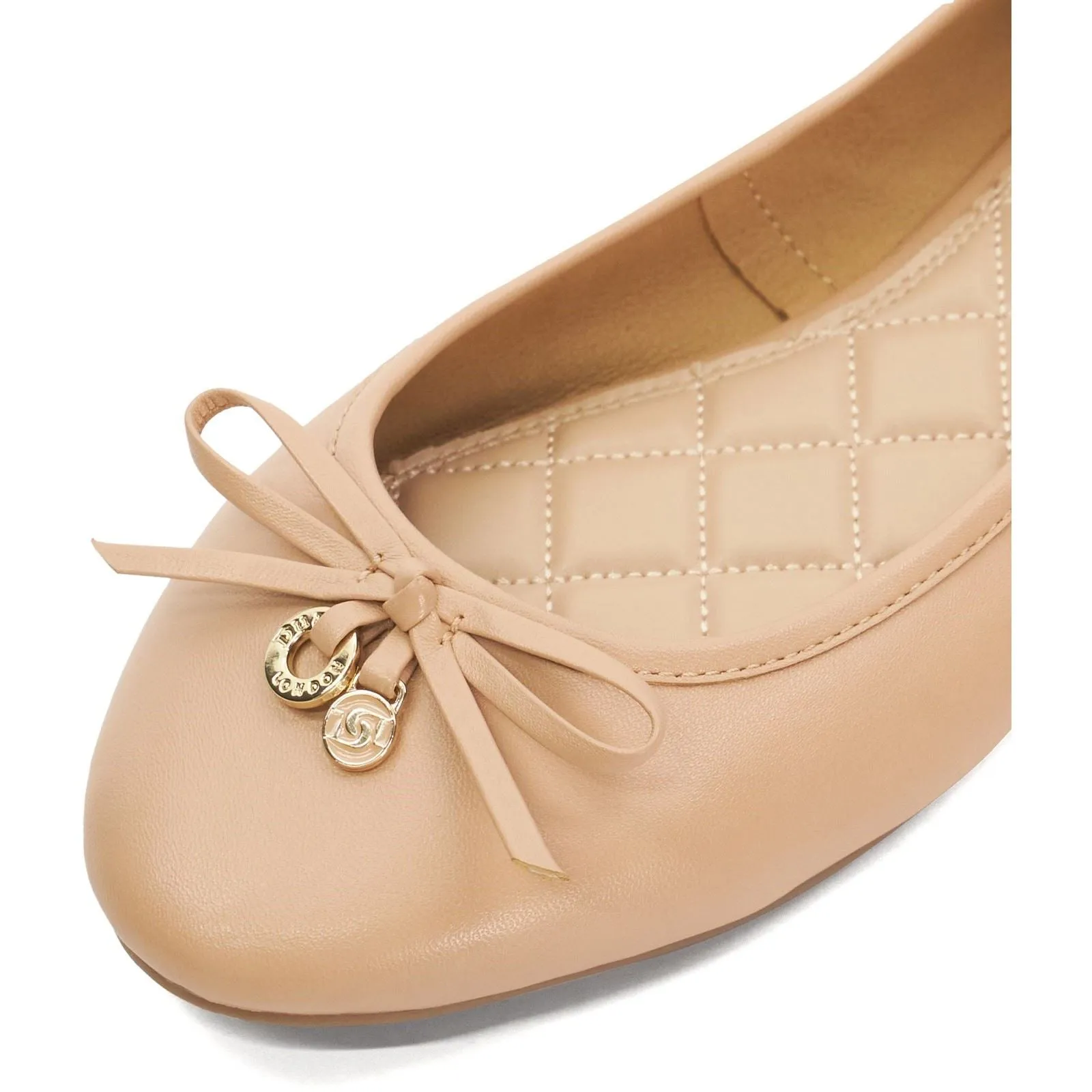 Dune Hallo Synthetic Women's Blush Flats