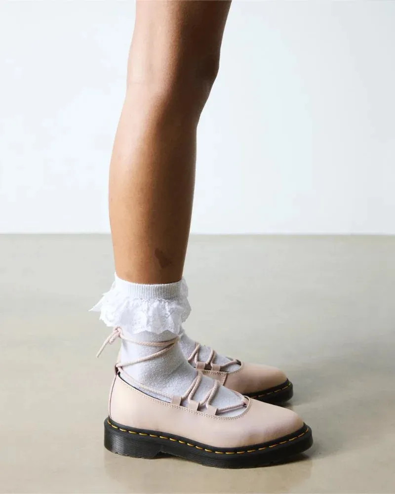 Elphie II Lace Up Shoe - Powder Pink/Gold Shift