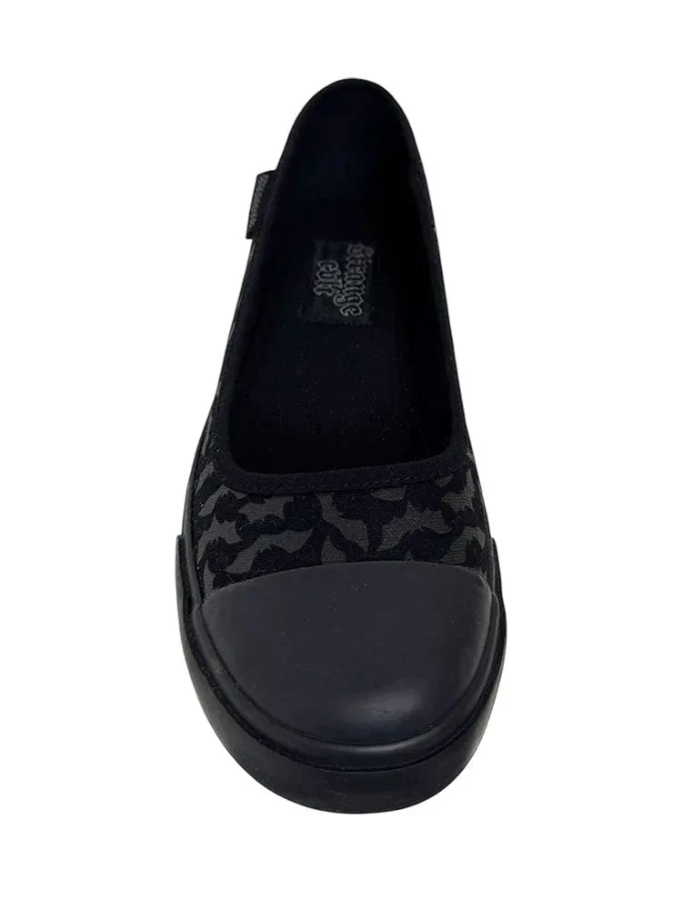 Emily Bat Sneaker Flat (Black) STRANGE CVLT