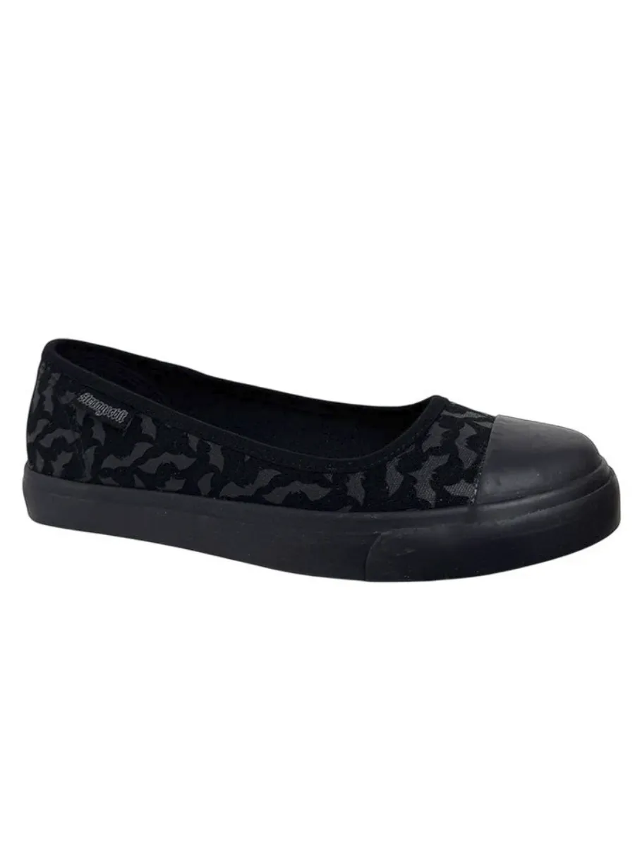 Emily Bat Sneaker Flat (Black) STRANGE CVLT