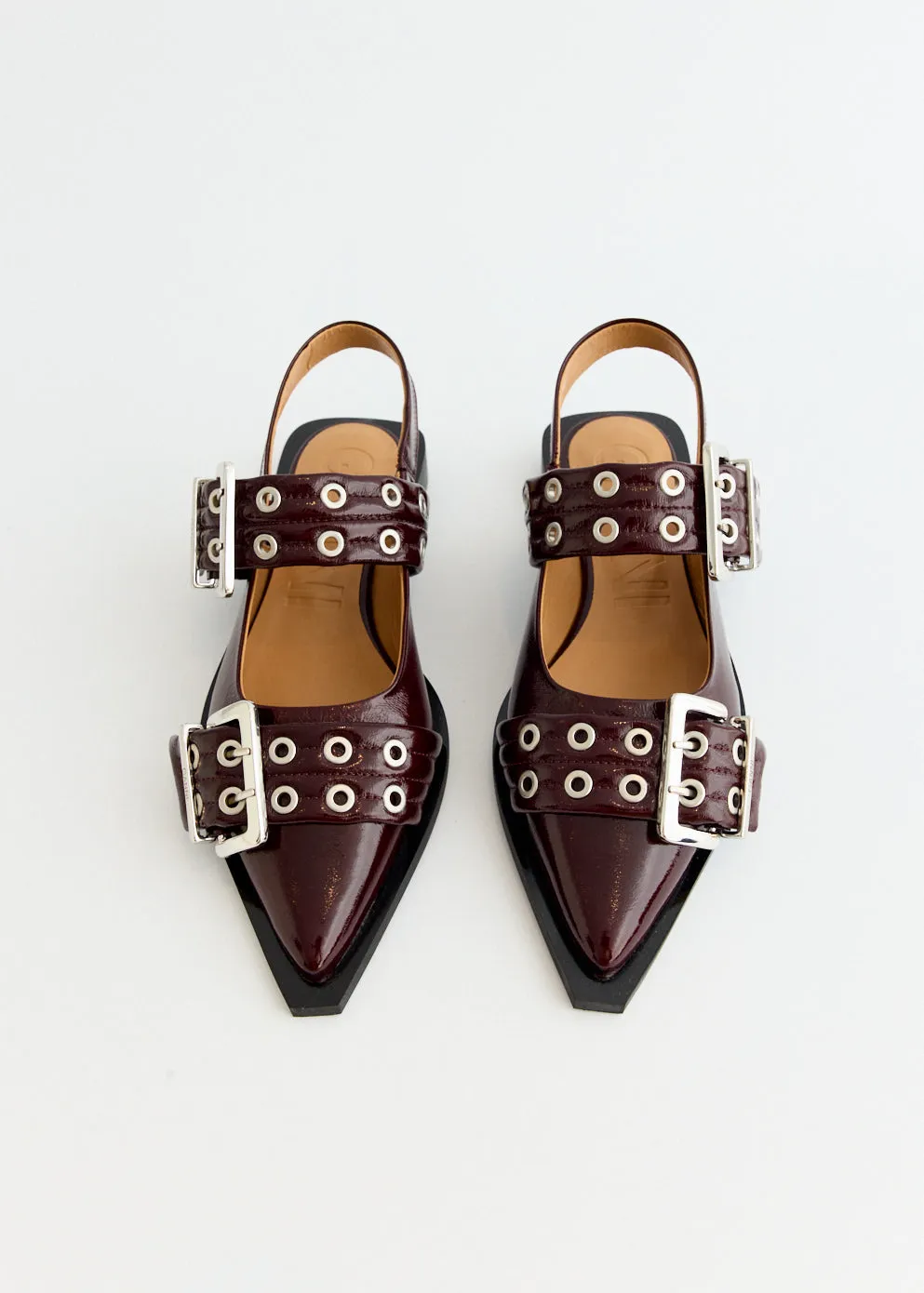 Feminine Buckle Ballerinas