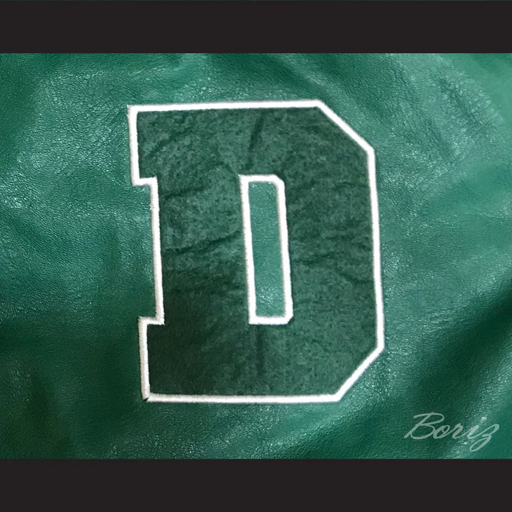 Freeway Rick Ross Susan Miller Dorsey High School Dons Tennis Green and White Lab Leather Varsity Letterman Jacket