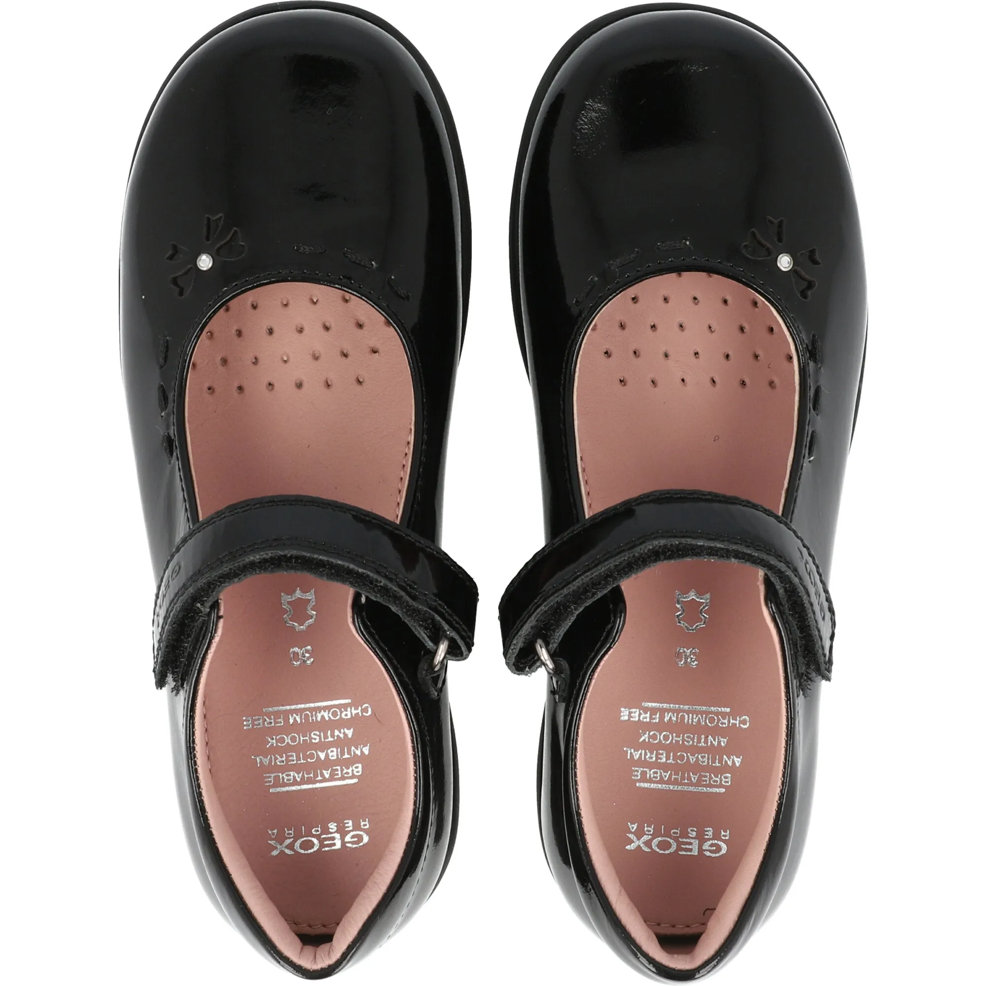 Geox Naimara Black Ballet Flats for Girls