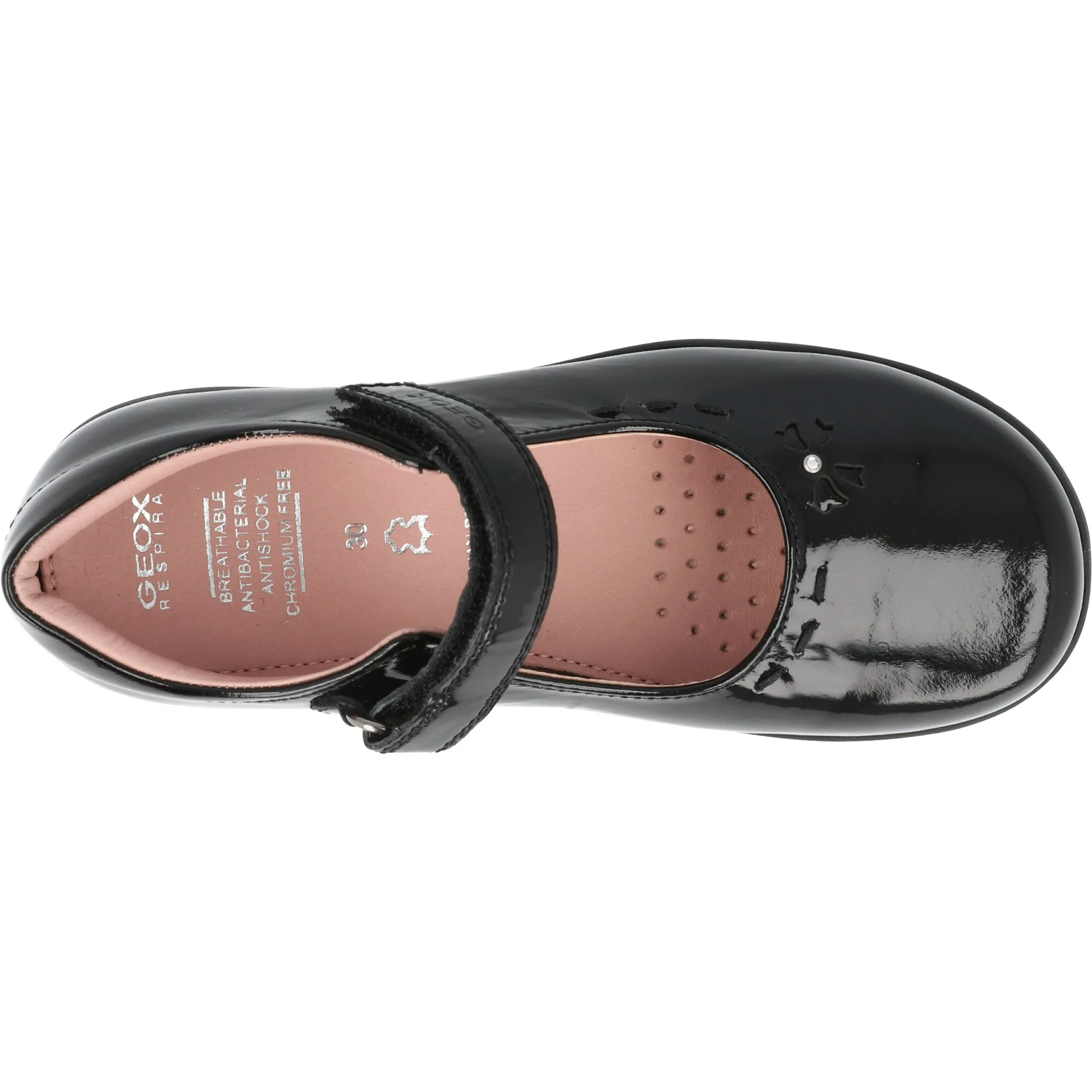 Geox Naimara Black Ballet Flats for Girls