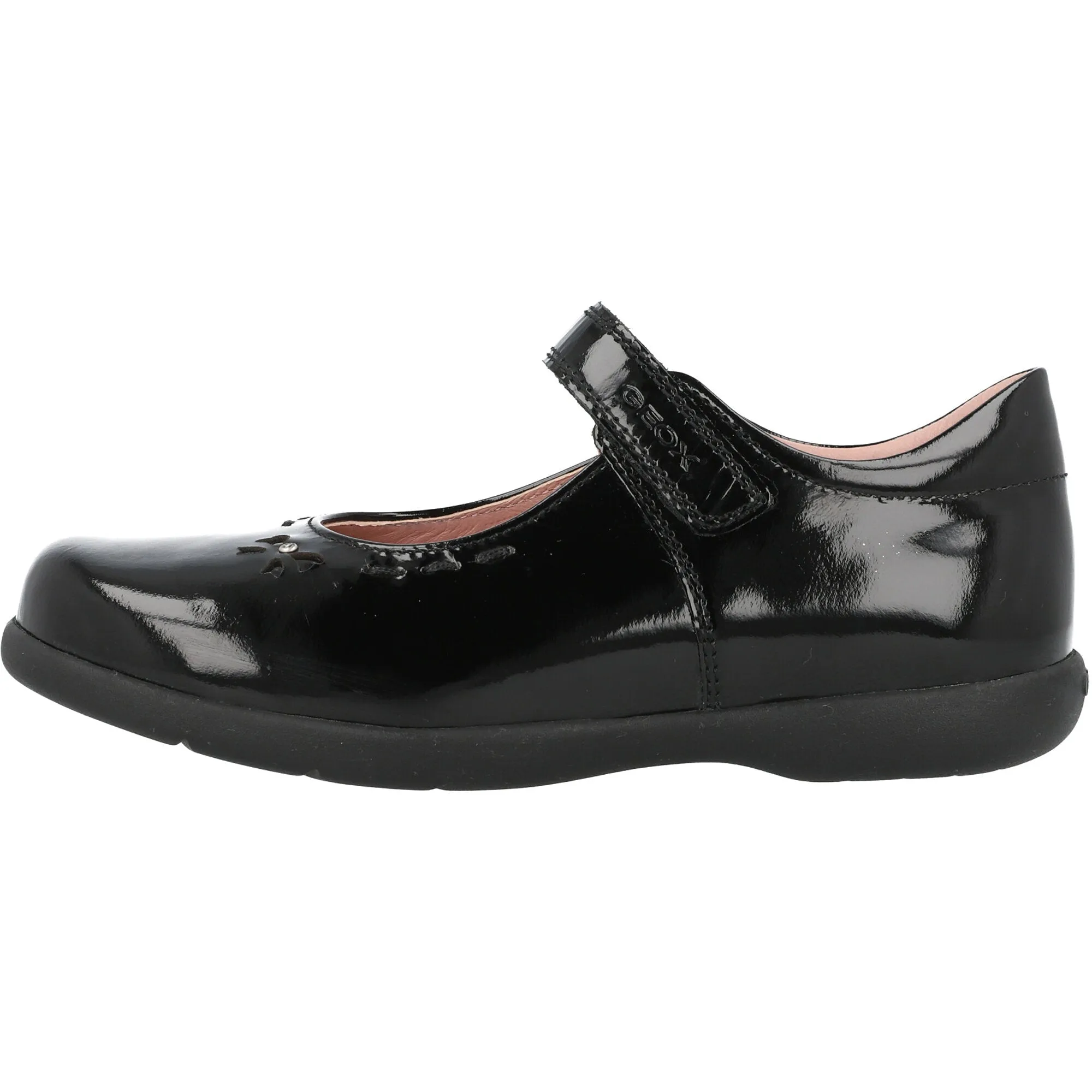 Geox Naimara Black Ballet Flats for Girls