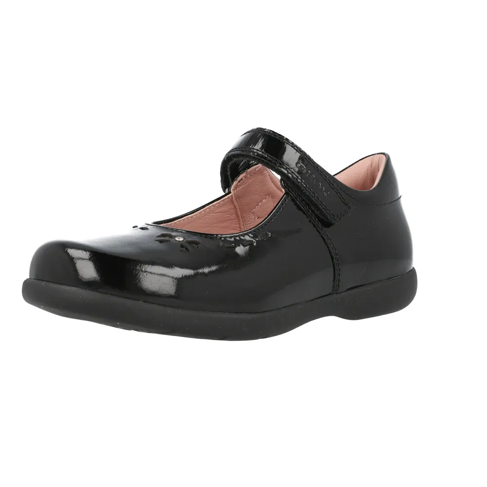 Geox Naimara Black Ballet Flats for Girls