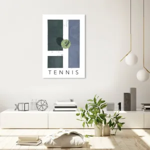 Green Tennis - Graphic Art on Canvas Oliver Gal Prints Size: 36" H x 24" W Format: Wrapped Canvas