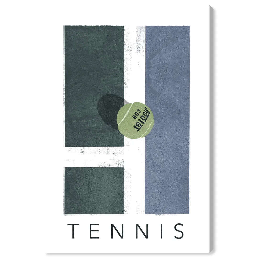 Green Tennis - Graphic Art on Canvas Oliver Gal Prints Size: 36" H x 24" W Format: Wrapped Canvas