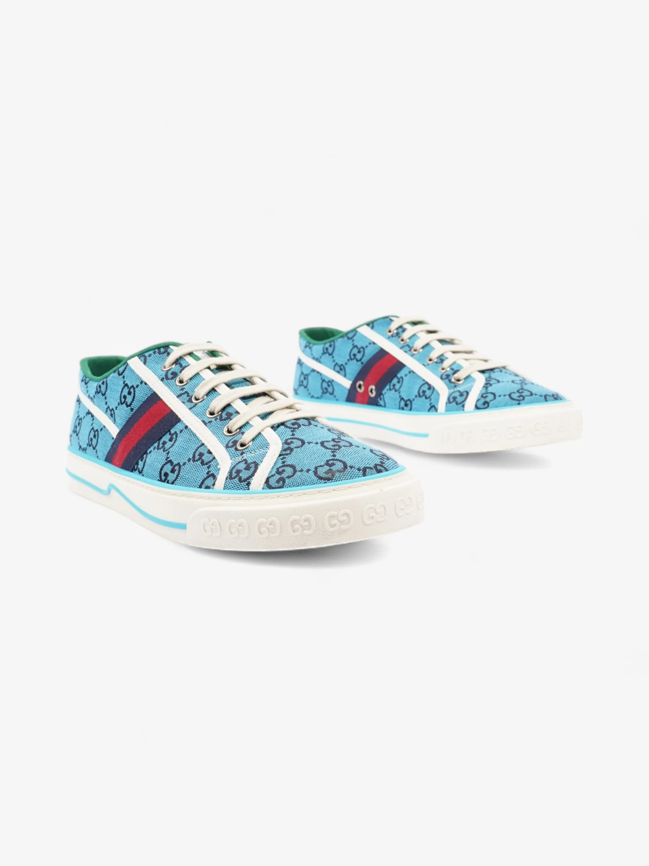 Gucci Tennis 1977 Blue GG Canvas EU 44 UK 10