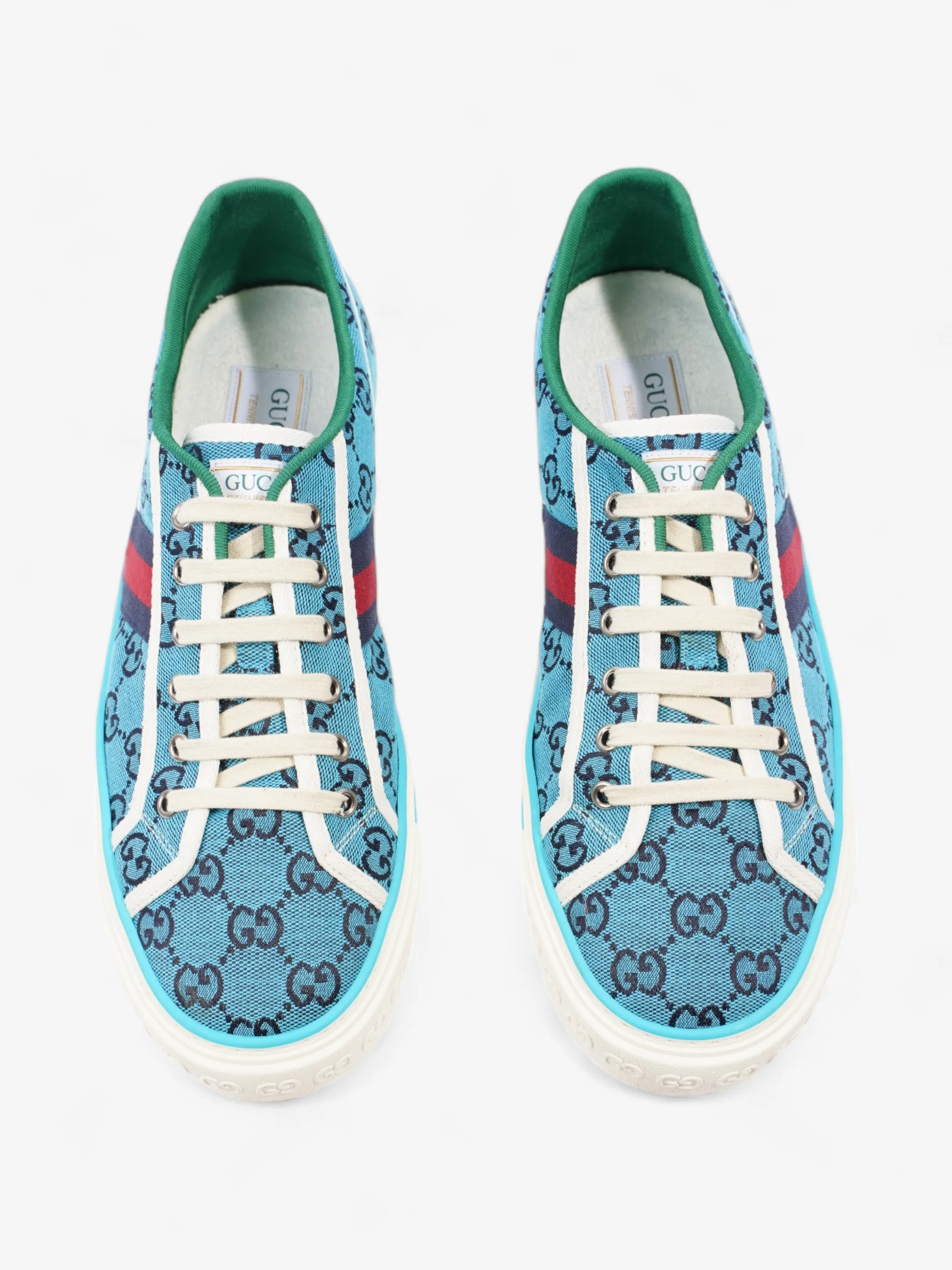 Gucci Tennis 1977 Blue GG Canvas EU 44 UK 10