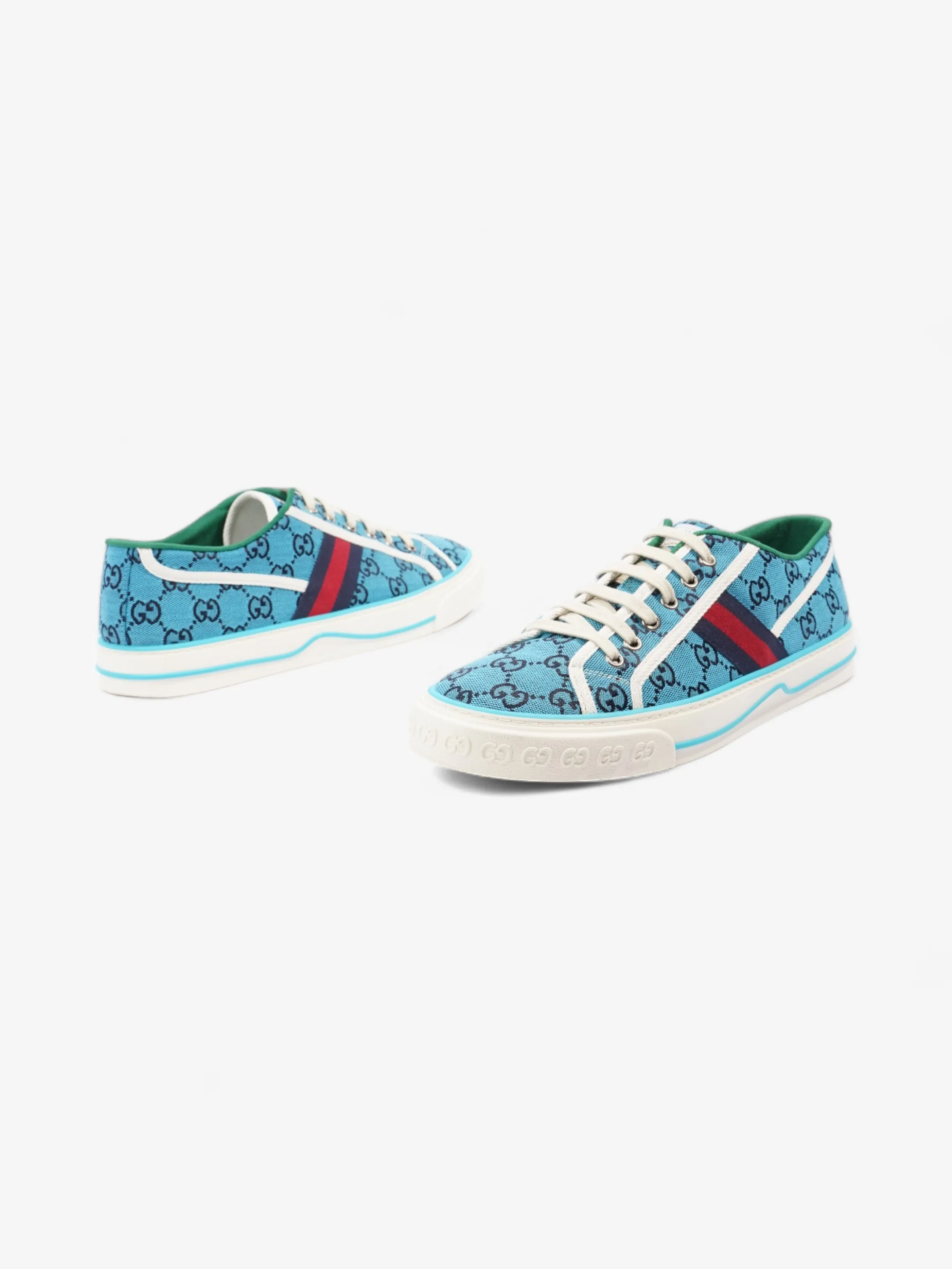 Gucci Tennis 1977 Blue GG Canvas EU 44 UK 10