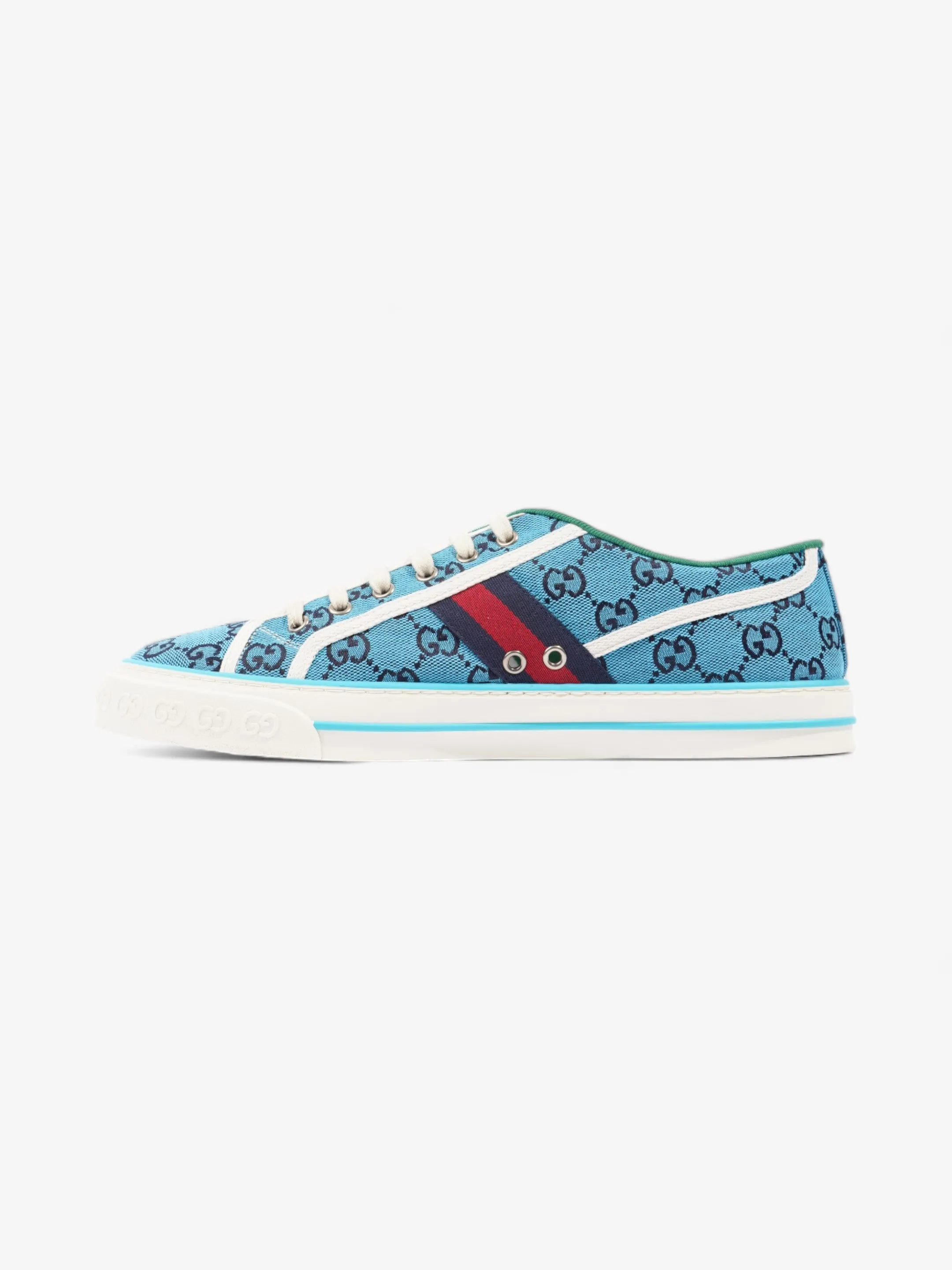 Gucci Tennis 1977 Blue GG Canvas EU 44 UK 10