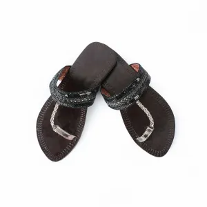 Gulbahar (Chocolate Brown) Chappal