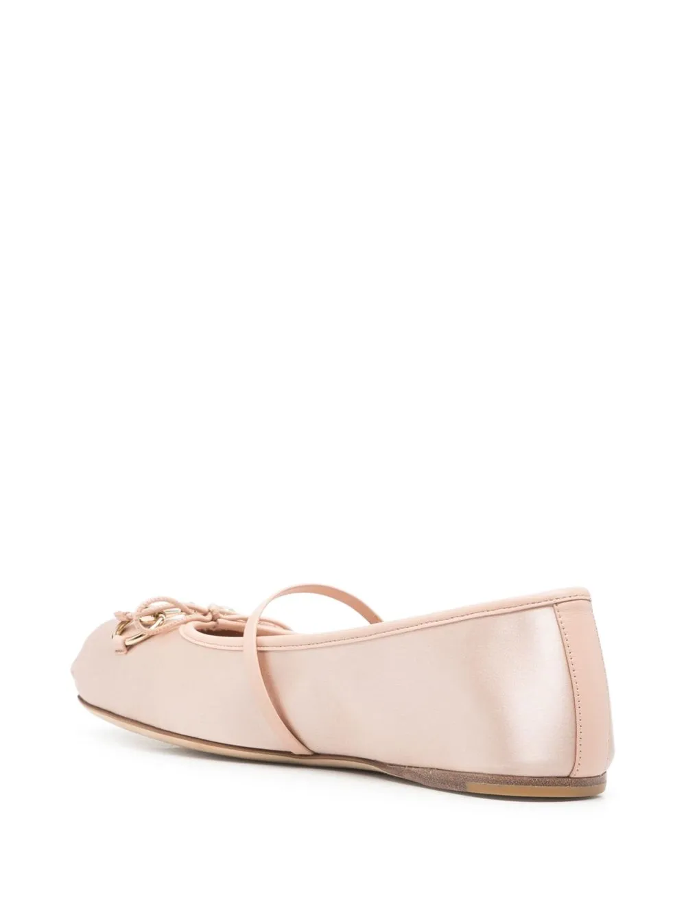 Horsebit satin ballets