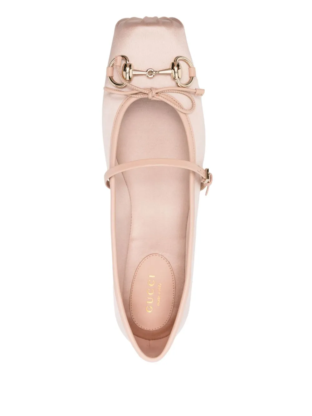 Horsebit satin ballets