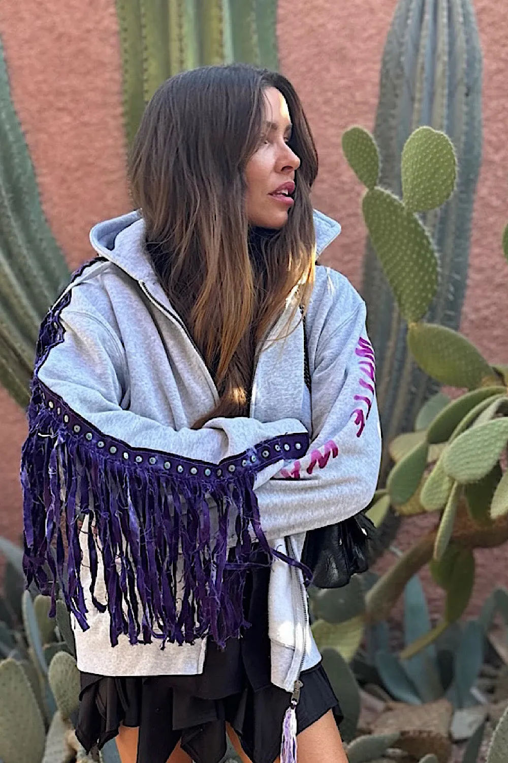 INDIAN HOODIE FRINGES