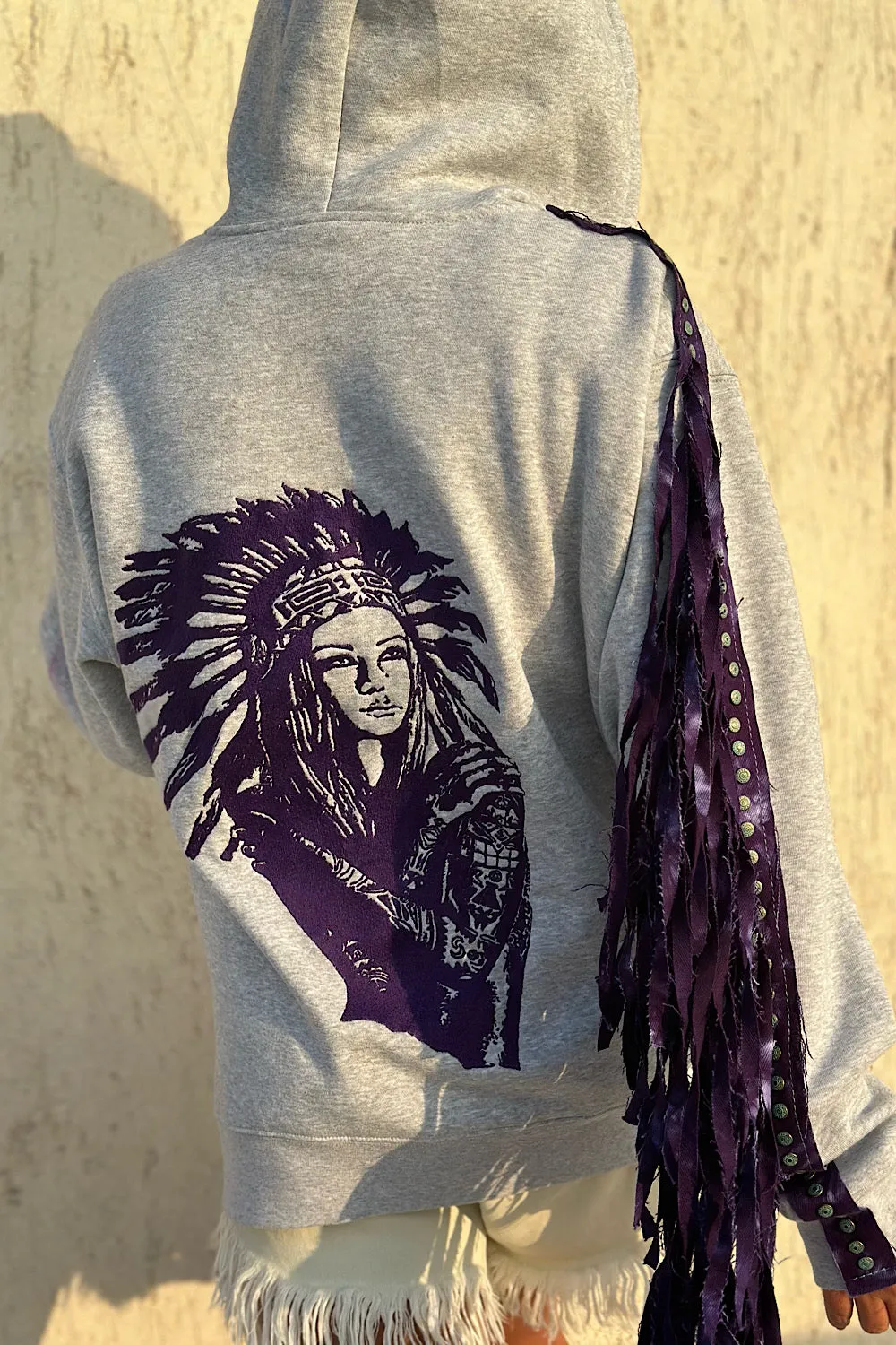 INDIAN HOODIE FRINGES