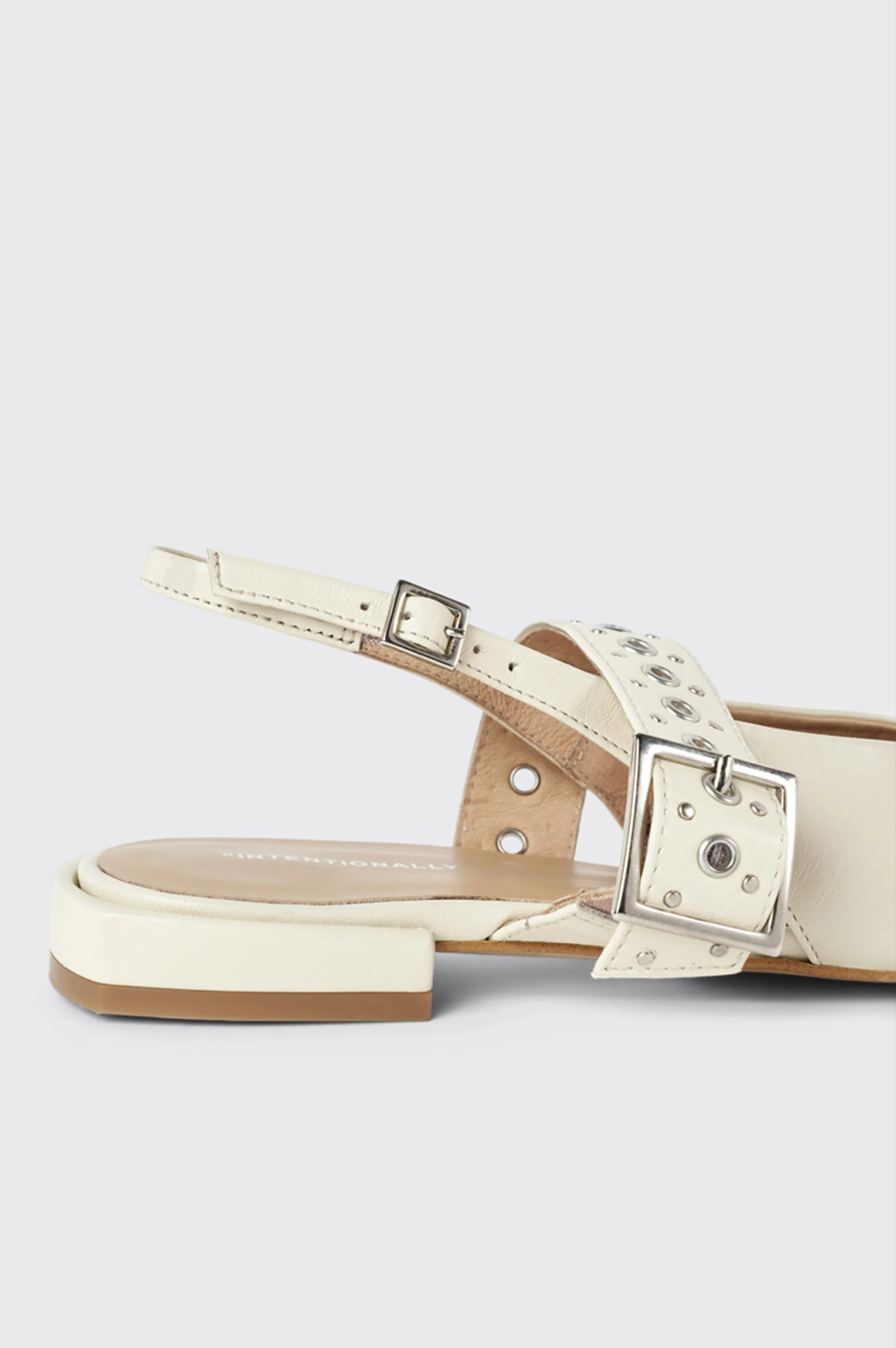 INTENTIONALLY BLANK PEARL BALLET FLAT - CREAM