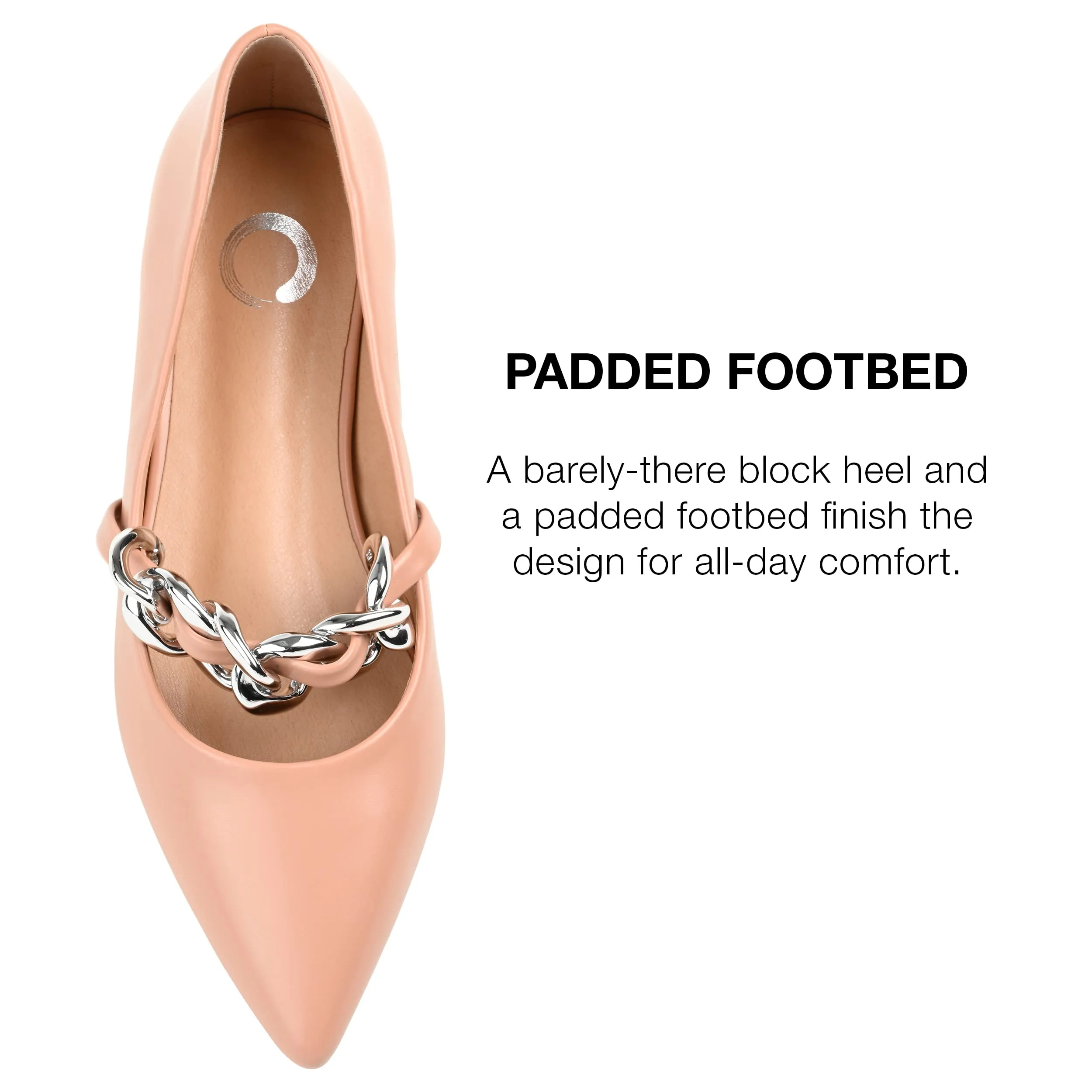 Journee Womens Metinaa Ballet Pointed Toe Slip On Flats