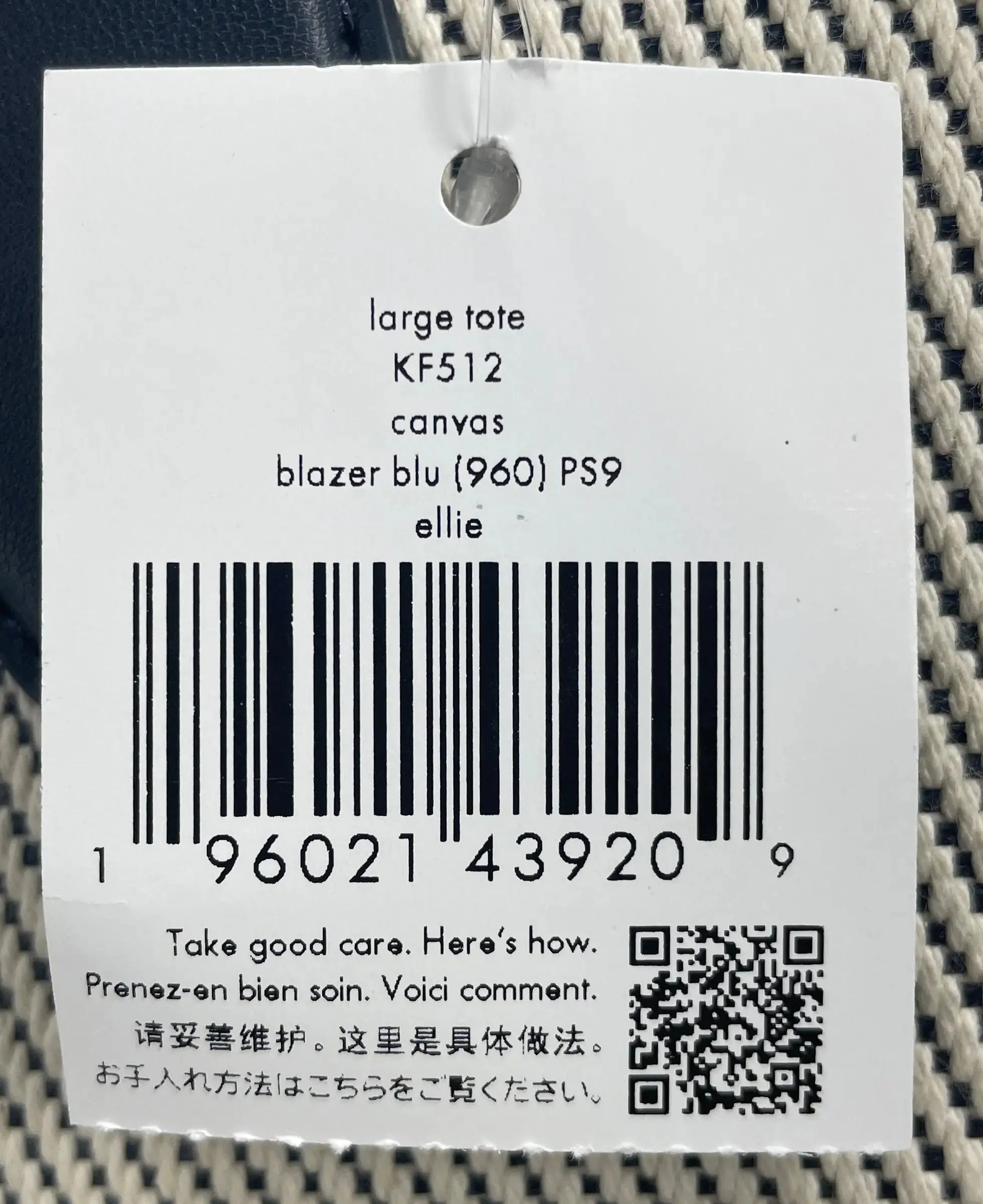 Kate Spade Ellie Grand Slam Tennis Canvas Tote